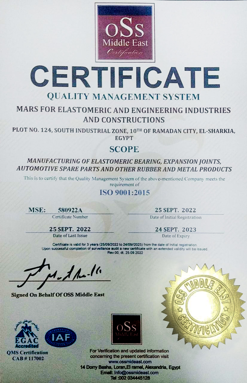 MARS Origin of Construction Rubber Industries